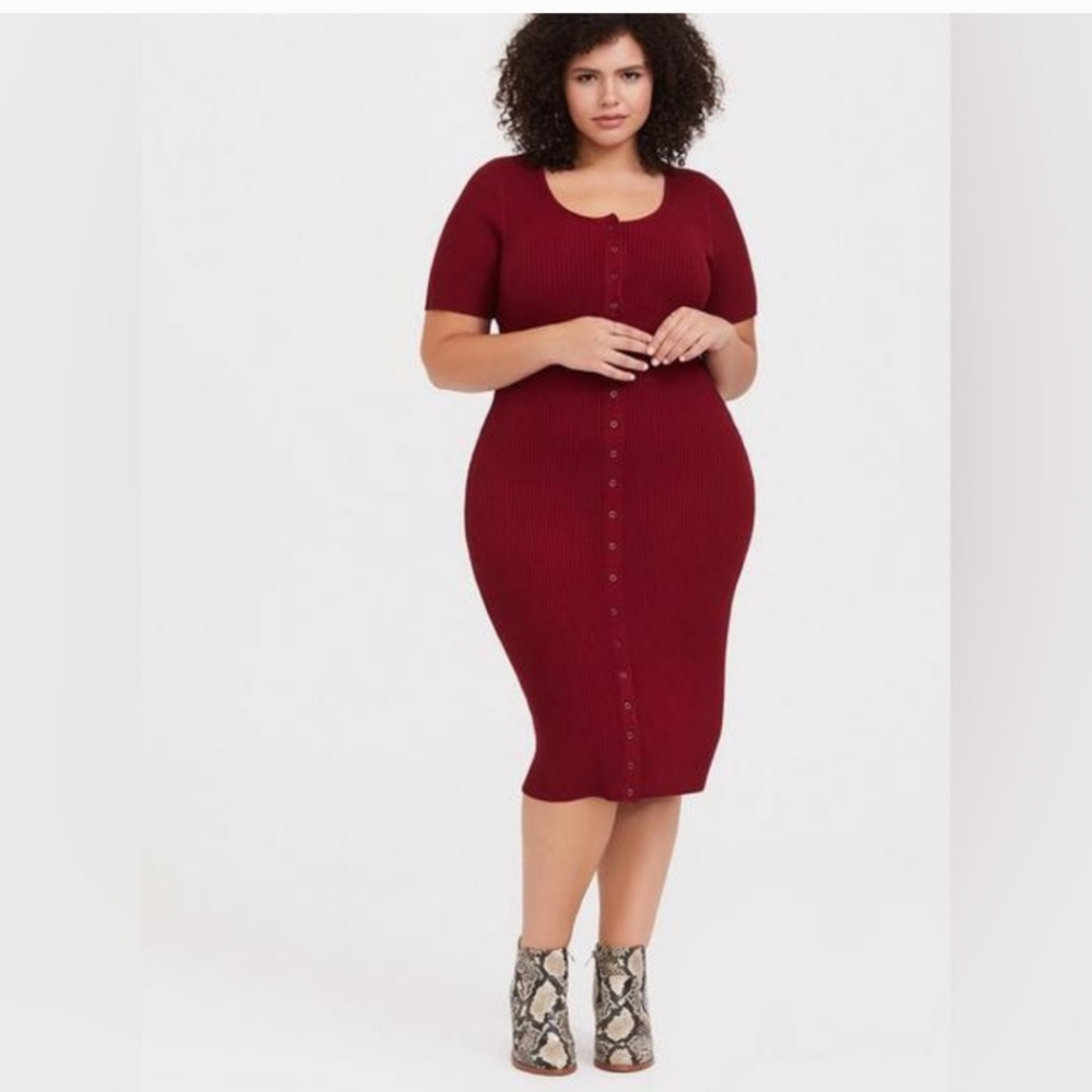 Torrid Rib Knit Bodycon Dress